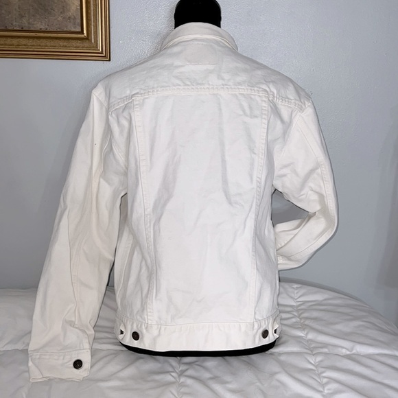 90s THE GAP White Denim Jacket - Picture 3 of 6